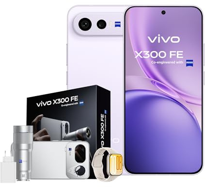 vivo X300 FE Pack 12GB+512GB Snap8Gen5 ZEISS 6500mAh IP68 RelojGT2 Regalo