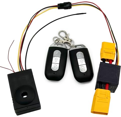 Alarme pour scooter électrique 115 dB – Système de sécurité antivol avec relais 80 A et verrouillage du moteur, XT60 Plug & Play, 36 V-60 V, compatible avec Joyor Kukirin Ninebot Xiaomi E-Scooters