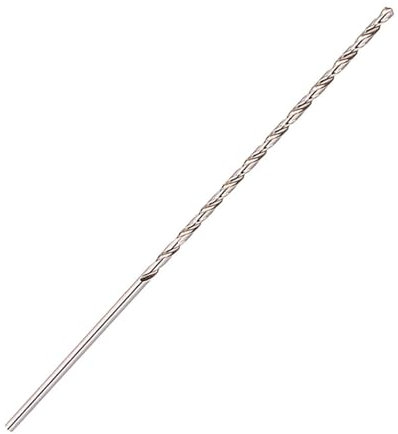Akozon - Punta per trapano a punta lunga HSS, 1 pezzo, 3 mm, extra lunga, 160 mm, punta elicoidale a gambo dritto, per legno, alluminio, plastica