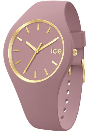 ICE-WATCH - Ice Glam Brushed Fall Rose - Montre Rose pour Femme avec Bracelet en Silicone - 019524 (Small)