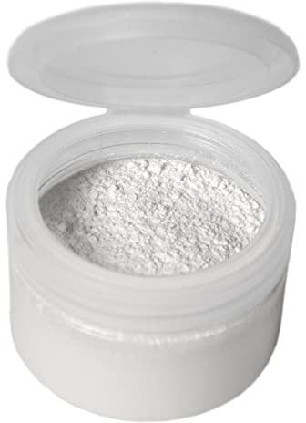 Grimas Color Puder, Farbe weiß 00, 50g, leicht getönter, wasserabweisender Powder zum fixieren, egalisieren, mattieren und direkten Auftragen, vegan, unparfümiert