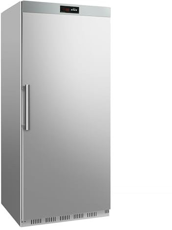 GGM Gastro Congélateur de Stockage Premium - 600 Litres - 1 Porte - Durable et Économique - Acier Inoxydable - Isolation de 4 cm - Idéal pour un Usage Professionnel - Thermostat Numérique - TKSS600H