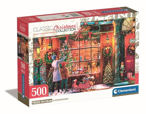 Clementoni Old Toy Shop Puzzle 500 Teile, für Erwachsene | Hergestellt in Italien, Multicolor - 35567