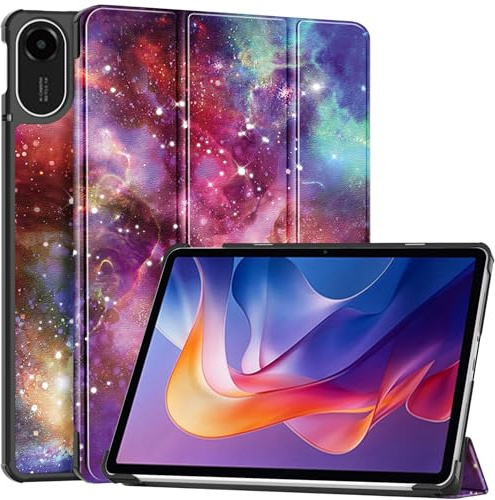 Vakarey per Xiaomi Redmi Pad 2 Cover,Ultra Sottile Intelligente Custodia per Redmi Pad 2 4G 11 Pollici 2025,Via Lattea