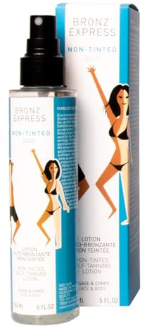 BRONZ'EXPRESS | Lotion Auto-Bronzante 150 ml | Autobronzant Visage et Corps | Sans Teinte Bronzage Naturel Progressif | Marque Iconique Familiale Française Depuis 1960 | Nouveau Format