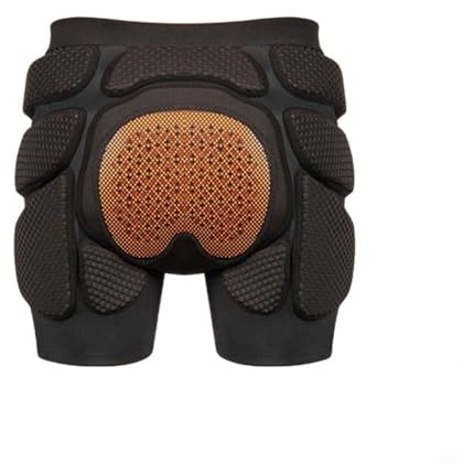 Pantaloncini leggeri con protezione fianchi per adulti con ampia cintura morbida e supporto per il movimento (XL)