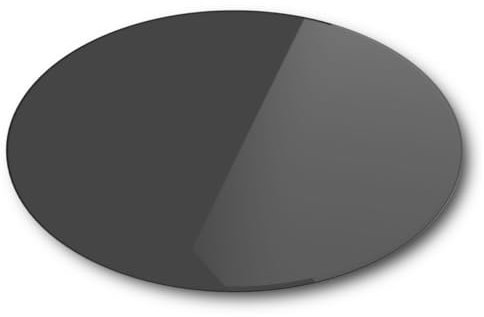 Euro Tische Plaque en Verre 60cm pour Poêle à Bois et Table à Facettes - Protection avec Verre de Sécurité Trempé 6mm, Pare-étincelles de Cheminée (Noir)