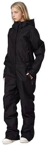RIUIYELE Women's One Pieces Ski Suits Jumpsuits Couple SKi Suit Coveralls Winter Outdoor Waterproof Snowsuits for Snow Sports