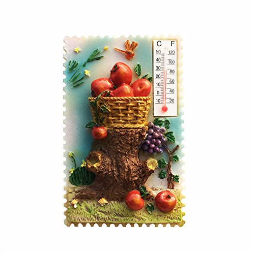 3D Garden Thermometer Style Greece Fridge Magnet Souvenir Gift Decor Refrigerator Magnetic Sticker Collection