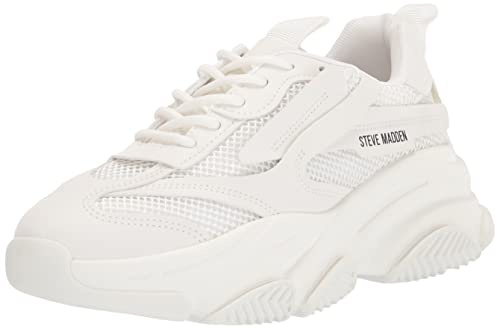 Steve Madden Possession - Zapatillas de Plataforma para Mujer, Blanco, 41 EU