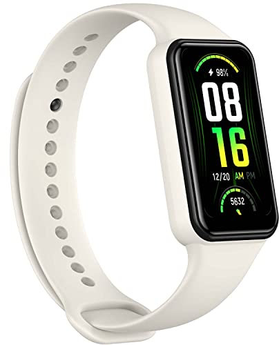Amazfit Band 7 Aktivitätstracker Fitness Smartwatch mit Always-On-Display, bis zu 18 Tage Akkulaufzeit, 24-Stunden-Herzfrequenz- und SPO₂-Überwachung, 5 ATM wasserdicht, 120 Sportmodi