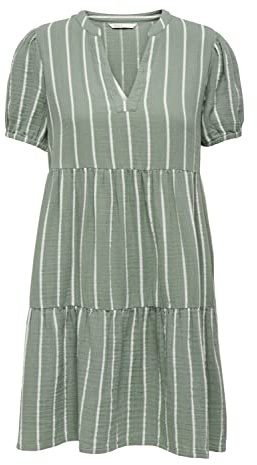 ONLY Damen Onlnora S/S Loose Dress Ptm