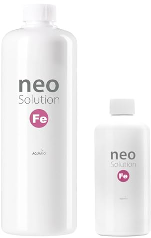 Aquario Plant Fertilizer for Aquarium Plants - Liquid Iron Fertilizer for Aquarium Plants - Boosts Red Color & Supports Healthy Growth for Aquarium Plants - Neo Solution Fe, 300ml