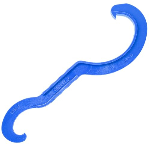 Baumaxxe Montageschlüssel für Klemmverbinder - 16-63 mm - bm231 | PP Doppelschlüssel zur Montage und Festziehen von Klemmfittings, Schraubschlüssel für PE, PP & PVC Schraubverbindungen