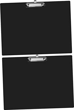 STOBOK 2pièces Planche à Dessin Horizontale Professionnelle Clip Board Pour Peinture Et Croquis Noir Pour Intérieur Et Extérieur