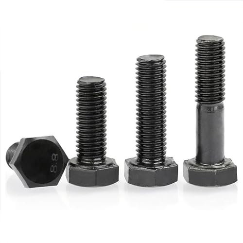 Generic Sechskantschraube Mit Feingewinde M8 M10*1 M12*1,25 M14 M16 M20*1,5 Sechskantschraube Aus Kohlenstoffstahl Vollzahnschraube Mit Feinzahn 50mm M14x1.5 2pcs