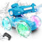 Tecnock Amphibisches Ferngesteuertes Auto Boot für Kinder, 2.4GHz 4WD Wasser schießen RC Stunt Auto mit LED-Lichtern, 45-Minuten Spielzeit, Speedboat Spielzeug Geschenk für Jungen und Mädchen 3-12+