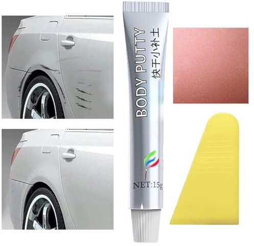 Mastic de peinture de voiture - 15 g - Mastic anti-rayures pour voiture - Pour le remplissage de peinture, SUV, mastic de voiture - Applicateur de mastic pour carrosserie
