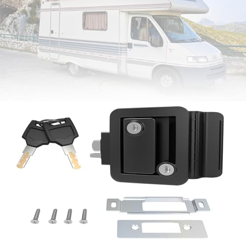Wohnmobilschlösser, Wohnmobil-Türschloss RV Paletten-Eingangstürschloss Wohnwagen-Haustürschloss für Wohnmobil mit Paddelschloss Türgriff mit Schlüsseln