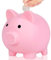 L&W Luck Hucha Cerdito, Hucha Ahorro Inastillable, Monedas, Calderilla Niñas, Niños, Accesorios Bonitos (Rosa)