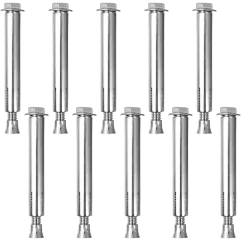 ULTECHNOVO Tornillos para asfalto, tornillos de expansión para anclajes al suelo de golpes de velocidad, tornillos de expansión especiales para fijar obstáculos de carretera 80 x 100 mm