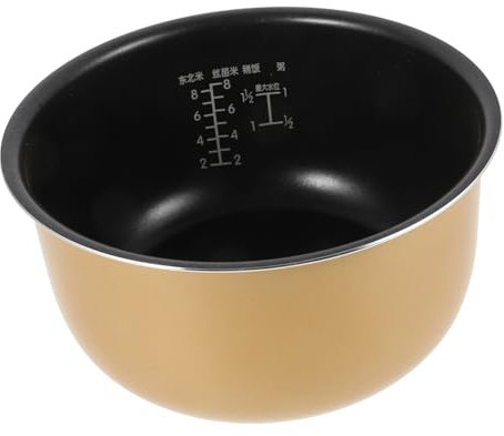 CLCLC Olla Interior Universal for Olla arrocera, Olla Interior de Aluminio de 4L, Revestimiento Interior for Olla arrocera instantánea, Olla de cocción Lenta, reemplazo de Olla a presión