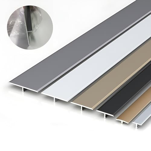 Barre De Seuil, 3 Pcs*90 Cm, Baguette De Recouvrement En Aluminium Anodisé Pour Joindre Les Espaces De Plancher, Bande De Seuil De Sol, Barre De Transition(Lapis Lapis,3cm)