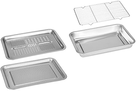 Luxshiny Drain Basin Set Strainer Set Drip Tray Kitchen Strainer Grating Plate Draining Board