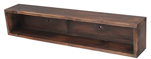 DECOMELODY Vaso in Legno Per Fiori Succulenti, Fioriera Da Davanzale Per Interni Ed Esterni, Contenitore Rustico Per Piante Da Balcone e Giardino, Decorazione Pratica Senza Fori