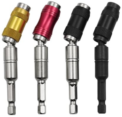Tofficu 4pezzi Portainserti Magnetico Con Estensione Da Supporto Per Punte Cacciavite Per Spazi Ristetti e Installazioni Flessibili
