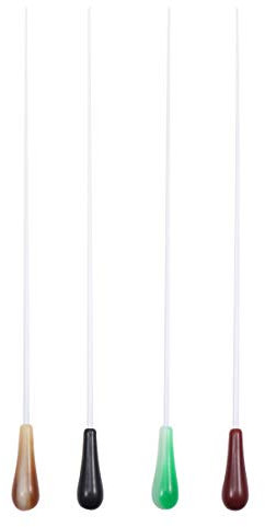 FUNOMOCYA Konzert Dirigentenstab Aus Harz Für Orchesterleitung Musikdirigent Langlebig Und Umweltfreundlich Bunte Farbe Weiß