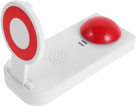 SUPVOX Botón Pulsador para Juegos Sonido y Luz Rojo Sin Batería, para Niños y Aula, Interactivo para Concursos y Actividades Educativas, Elemento Esencial para Aprendizaje y Juego Social