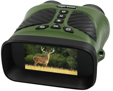 Wrtysully 2,5 K UHD 40 M Pixel Fernglas Teleskop 10-Fach Optisch 8-Fach Digitaler Zoom 300 M Infrarot-Nachtsicht Digitales NV-Monokular