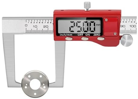 Micrometer LCD Digital， Stainless Measuring Tool 0-150mm Digital Brake Disc Rotor Gauge Caliper Inch MM Conversion LCD Electronic Caliper Micrometer,Calipers Measuring Tool