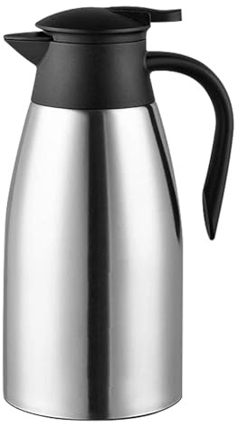 2.1L Pichet Isotherme Thermos Café 304 Acier Inoxydable Double-Wall Vacuum Isolé Thermos Isolation de la Chaleur 36h avec Poignée et Bec Café Pot thermos pour le thé l'eau et les boissons