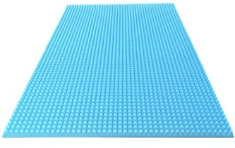 Foamtouch Orthopedic Mattress Topper, Egg Crate Profile Design, Pain Relief Support, Blue Memory Foam, Temperature Regulating Bed Cushion (King 150 cm 200 cm x5cm)