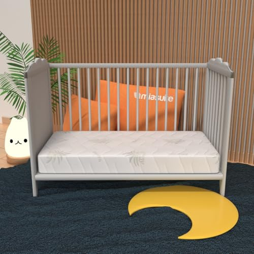 miasuite i sogni italiani Matratze für Wiege 60x120x14 cm - Medizinprodukt, Abziehbar, Aloe Vera | Lupin Baby