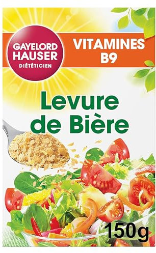 GAYELORD HAUSER - Superlevure - Granulée Paillettes - Riche en Vitamines - Sans Additifs - Source Naturelle de Fibres - 150g