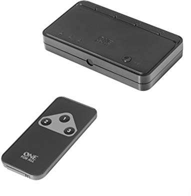 One For All SV1630 Commutateur HDMI Full HD - 3 périphériques en 1 Entrée TV HDMI – Switch / Splitter HDMI noir