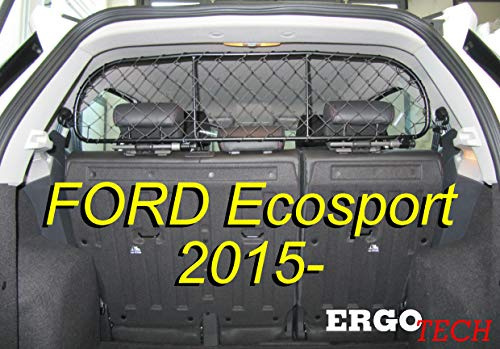 ERGOTECH Trennnetz Trenngitter kompatibel mit Ford Ecosport (ab BJ 2015), RDA65-S, für Hunde und Gepäck