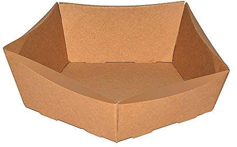 Weinkarton24.com Petit Weihnachts-/Osterkörbchen, Größe 210 x 200 x 65/50 mm, Wellpappe, natur, braun, 10 Stück