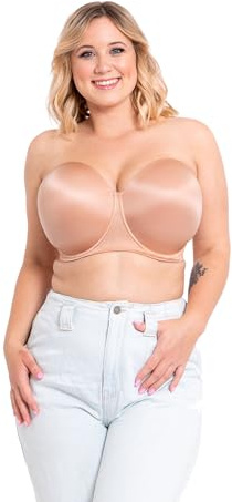 Curvy Kate Smoothie Strapless Moulded Bra Latte 30GG