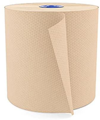 Cascades PRO Perform® para dispensadores Tandem®, toallas de papel de 1 capa, 100% recicladas, naturales, 1050 pies por rollo, paquete de 6 rollos