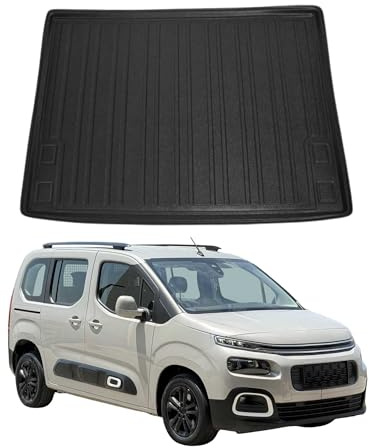 OMAC Tapis de Coffre pour Citroen Berlingo 2018-2026 en TPE Noir