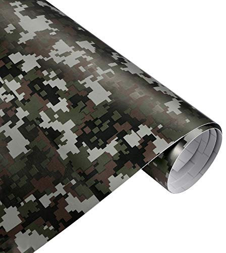 folimac 9,74 €/m² Camouflage Autofolie Selbstklebend mit Luftkanäle Car Wrap Autofolie #2 (1m x 152cm)