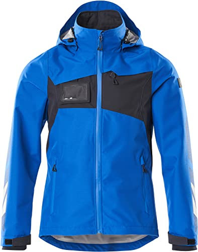 MASCOT Unisex Accelerate Hard Shell Veste Jacke, Azurblau/Schwarzblau 91010, Medium