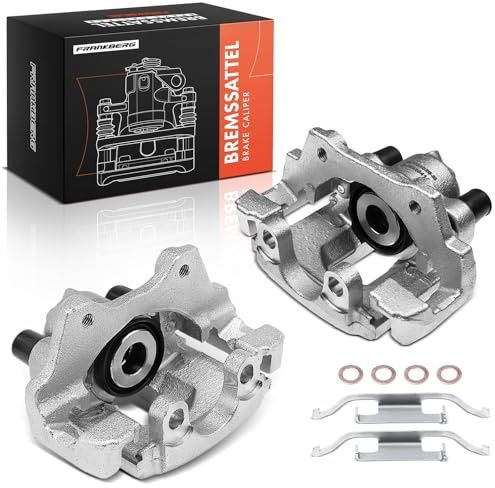 Frankberg 2x Bremssattel Bremszange Hinten mit Halter 34211165033 | Lochabstand Halterung 76.2mm; Kompatibel mit 3er E46, 3er Cabriolet E46, 3er Coupe E46, Z4 Coupe E86, Z4 R.o.a.d.s.t.e.r E85