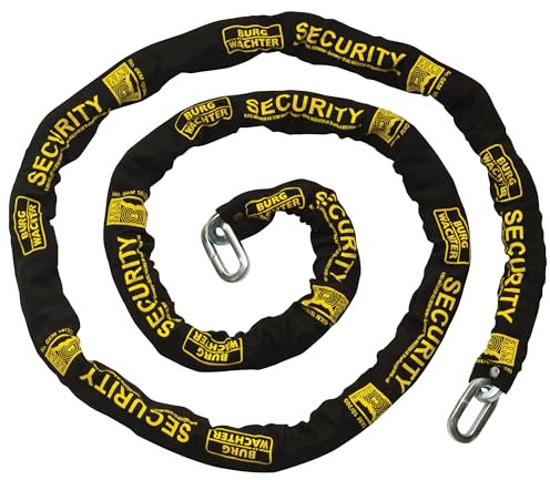 Burg-Wachter GKM 10/300 10mm Sold Gold Security Chain, Black, 3M