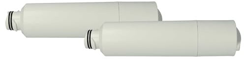 vhbw 2X kylskåpsvattenfilter kompatibelt med Samsung RS265TDBP, RS265TDRS, RS265TDWP, RS263TDRS, RS263TDWP sida vid sida kylskåp