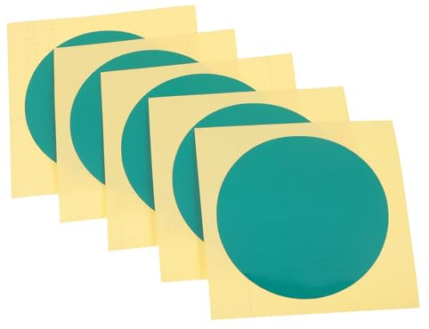 JECOMPRIS 5 Hojas De Pegatinas De Manómetro Película De Advertencia Calcomanías Circulares Pegatinas Reflectantes Manómetro De Seguridad Etiquetas De Identificación Calcomanías Adhesivas